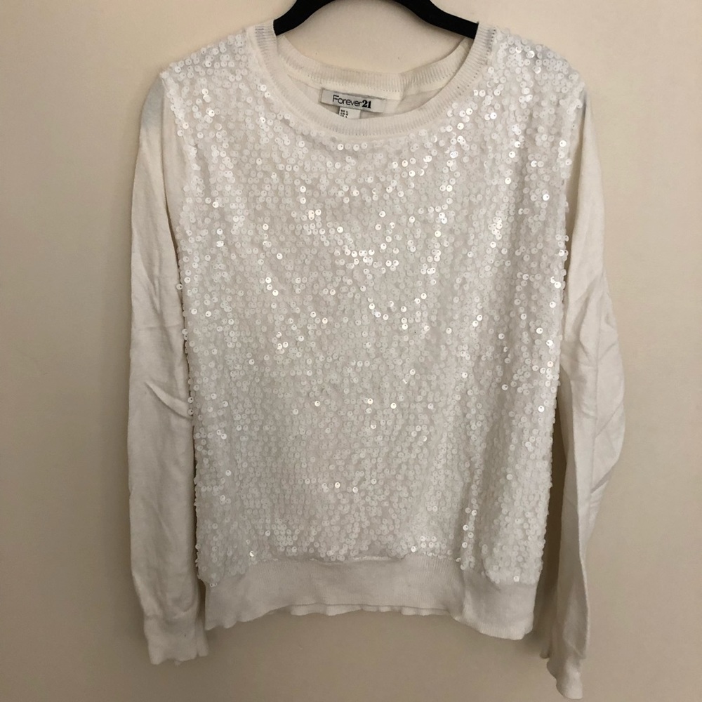 Festive Sequined Sweater
